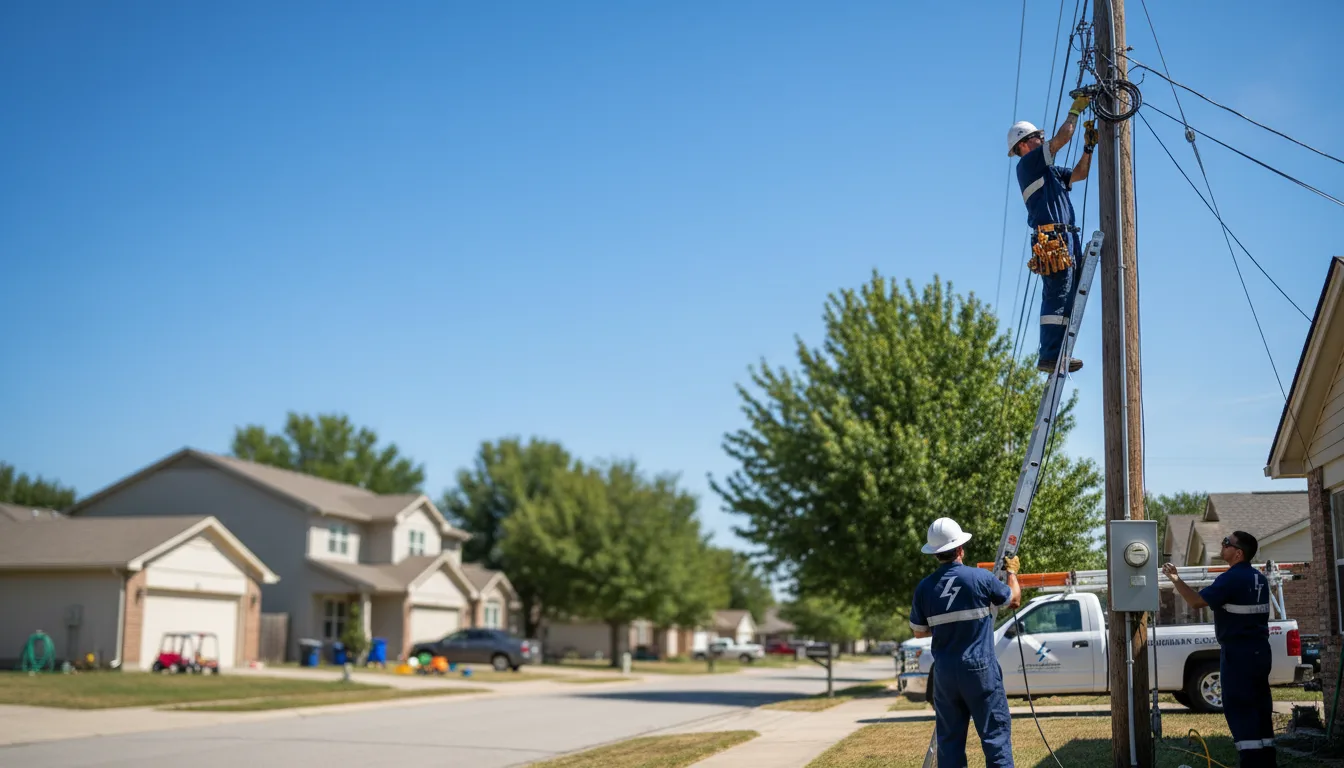 Residential electrician providing installation services in Wilmot, AR